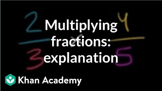 Multiplying two fractions an explanation  Fractions  PreAlgebra  Khan Academy [upl. by Jallier892]