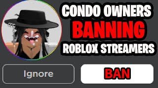 Roblox Condo Owner Is Banning Roblox Twitch Streamers  Roblox Drama amp News  Ruben Sim Cries [upl. by Evans]