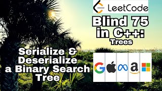 Leetcode Blind 75 C Serialize and Deserialize a Binary Search Tree [upl. by Haron]