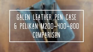 GALEN PEN CASE amp PELIKAN FOUNTAIN PEN COMPARISON  PELIKAN M200  PELIKAN M400  PELIKAN M800 [upl. by Leuqer]