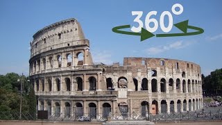 360  VR Video Tour No Commentary from Inside amp outside The Colosseum  Rome Italy [upl. by Slavic]