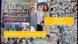 Baking material shops in Lal Kuan and Sadar Bazar  Wholesale market  Baking items for homebakers [upl. by Eirrehc]