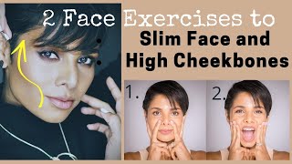 Face exercises to SLIM FACE and HIGH CHEEKBONES How To Reduce FACE FAT [upl. by Wilcox]