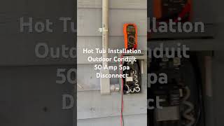 50 Amp Spa GFCI Disconnect with PVC Conduit [upl. by Rockie976]