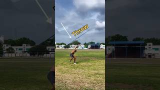 Javelin throw measurement javelin throw technique  shorts viralvideo javelinthrow youtubeshort [upl. by Cammy891]