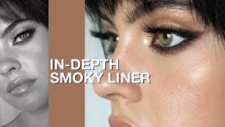 INDEPTH SMOKY EYELINER TUTORIAL 🖤 Julia Adams [upl. by Andert]