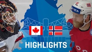 Canada  Norway  Highlights  IIHFWorlds 2017 [upl. by Gregory111]