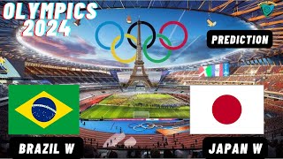 Brazil vs Japan Live Stream Womens Olympic 2024 Commentary Score amp Highlights [upl. by Ynaittirb655]