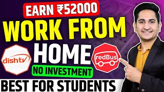 Earn Rs 52000🔥🔥Work from Home Jobs No Experience 2024 Online Jobs at Home Part Time Jobs Students [upl. by Kingdon]