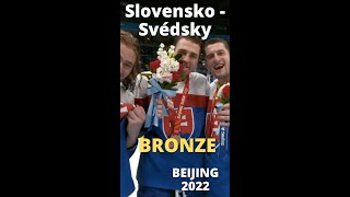 Slovakia  Sweden Beijing 2022 ICE HOCKEY Slovensko  Svédsky [upl. by Dietsche]