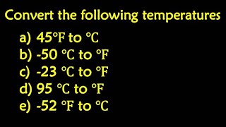 Conversion of Temperatures [upl. by Eveivenej]