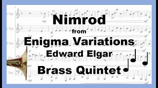 Nimrod from Enigma Variations  Brass Quintet [upl. by Omsoc]