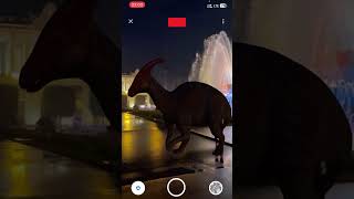 parasaurolophus vs Trex dinosaurs jurassic trex parasaurolophus youtube funny trending [upl. by Acimahs948]