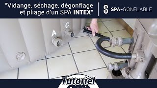 TUTO vidange pour hivernage d’un spa gonflable Intex [upl. by Aenneea]