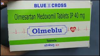 Olmeblu 40 Tablet  Olmesartan Medoxomil Tablets IP 40 mg  Olmeblu 40mg Tablet Uses Side effects [upl. by Egwin]