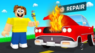 Car REPAIR Tycoon Roblox [upl. by Pansir34]