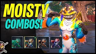 COMBOS For ALL New MOISTY MERMAN Edit Syles  Fortnite [upl. by Eimaj]