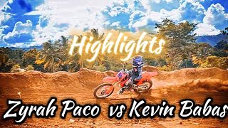 ZYRAH PACO AND KEVIN BABAS Highlights First Heat 85CC Category Mini Class [upl. by Othilia61]