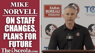 FSU football  Mike Norvell on assistant coach changes what he’s looking for in new coordinators [upl. by Annabela]