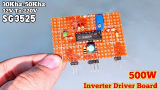 DIY HighPower Inverter Driver  12V to 220V SG3525 Design [upl. by Hussein]