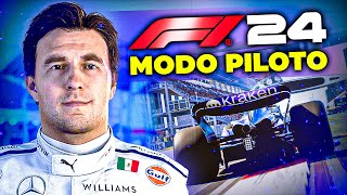 ¡COMIENZA LA VENGANZA DE CHECO PÉREZ DESDE WILLIAMS 💥 MODO PILOTO F1 24 [upl. by Westley]