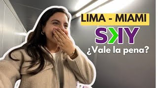 LIMA  MIAMI ¿Vale la pena viajar en Sky airlines [upl. by Angy]