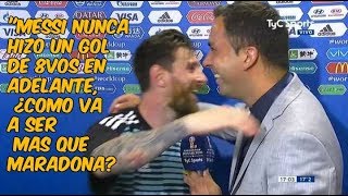 Arevalo contra todos no puede creer que no adulen a Messi [upl. by Ralfston]