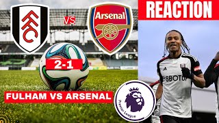 Fulham vs Arsenal 21 Live Stream Premier league Football EPL Match Score react Highlights Gunners [upl. by Trip949]