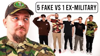 Veteran Guesses ExMilitary Vs 4 Fake [upl. by Soigroeg]