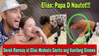 Anak ni Ellen Adarna na si Elias Modesto Tawang tawa sa Ginawa ng kanyang Papa Derek Ramsay [upl. by Dory]