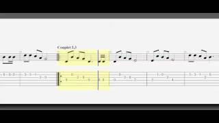 Guitar Tab  Sheet Music  Jingle Bells  Key of G  Melody [upl. by Navillus]