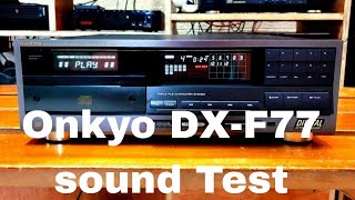 Onkyo DX  F77 CD Player Demo Test [upl. by Bohrer]