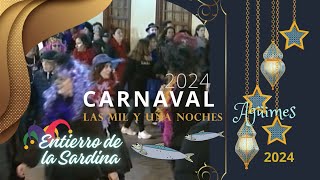 ENTIERRO DE LA SARDINA DEL CARNAVAL DE AGÜIMES 2024 [upl. by Neelsaj]