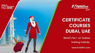 Frankfinn Institute of Air Hostess Training  Certificate Courses  Dubai UAE [upl. by Lerak648]