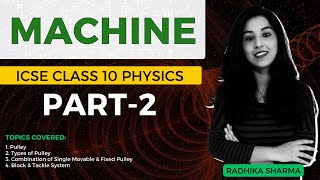 Machine  ICSE CLASS 10 Physics  Part2 [upl. by Hindorff911]