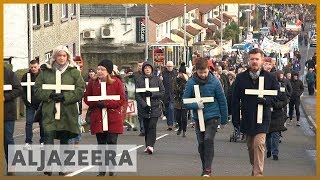 ☘️ Bloody Sunday memorial march through Derry marks 47th anniversary  Al Jazeera English [upl. by Seidnac]