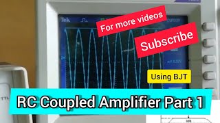 Single Stage RC Coupled Amplifier Circuit  BreadboardExperiment CE Common Emitter Amplifier [upl. by Irehs]