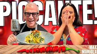 RICETTA PICCANTE 🌶️ 😏 ❤️ per una DONNA BELLISSIMA Ospite del Mio RISTORANTE  Chef Max Mariola [upl. by Neelya]