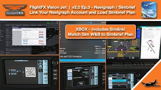 MSFS  FlightFX Vision Jet v2  Linking Simbrief and Loading a Flight Plan [upl. by Alah668]