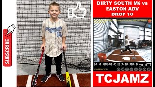 2024 USA Baseball Bat 10 Comparison on HitTrax  Dirty South M6 vs Easton ADV 360 [upl. by Duwad]