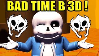 САНС В 3D  ЖЁСТКИЙ 3D BAD TIME   Undertale 3DTale [upl. by Anaujd]