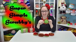 How to Crochet Super Simple Scrubbys for Christmas [upl. by Assiralk675]