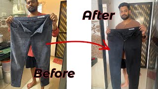 How to colour faded blank jeans  Recolour cloths from Kadam Pakka Rang Fabric Dye Permanent [upl. by Akimad309]