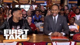 Stephen A Smith Warriors Thunder Celtics Cavaliers in NBA Conference Finals  First Take  ESPN [upl. by Yannodrahc]