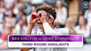 Thrilling five sets  Ben Shelton vs Denis Shapovalov  Highlights  Wimbledon 2024 [upl. by Airan]