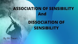 Association of Sensibility And Dissociation of Sensibility RK Tiwari [upl. by Jehiah572]