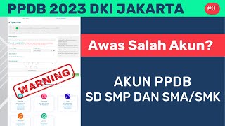 Cara Benar Buat Akun PPDB DKI Jakarta 2023 [upl. by Abekam]