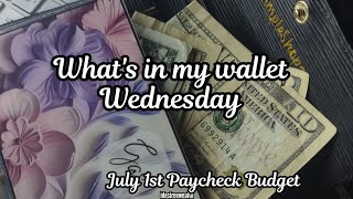 Whats In My Wallet Wednesday  How Much Have I Spent  July Budget Checkin [upl. by Tillion807]