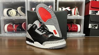 AJ 3 Black Cement 2024 3rd Party [upl. by Ardelia713]