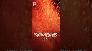 Italy’s Mount Etna Erupts Spews Hot Ash and Lava  Subscribe to Firstpost [upl. by Ecitnirp]